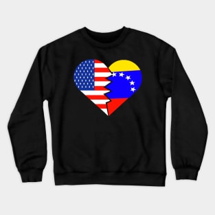 Venezuela USA Flag Spanish Venezuela Food Culture Crewneck Sweatshirt